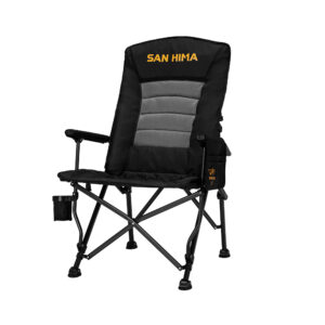 Silla Plegable de Camping San Hima – 200 kg, Respaldo Ajustable